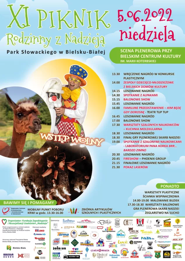XI Piknik Rodzinny z Nadzieją już 5 czerwca w Parku Słowackiego!