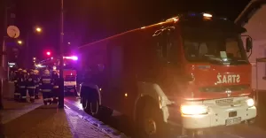 Akcja straży przy ul. Wyzwolenia - 3.01.2018