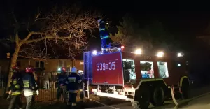 Pożar przy ul. Małej Straconki - 6.11.2017