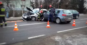 Wypadek w Hałcnowie - 22.02.2018