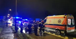Potrącenie na ul. Babiogórskiej - 29.10.2017