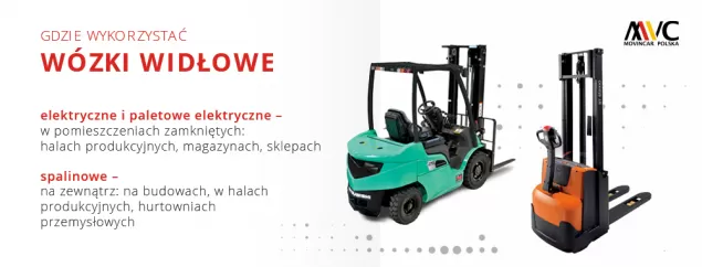 Wózki widłowe - rodzaje, zalety i parametry wózków widłowych