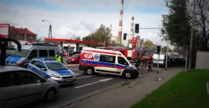 Zderzenie osobówek na ulicy Żywieckiej