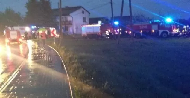 pożar w zasolu bielańskim