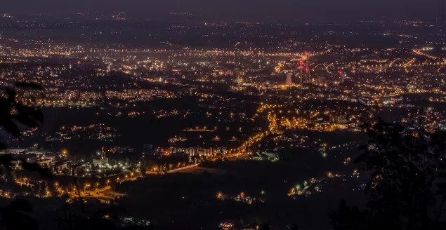 Bielsko-Biała nocą