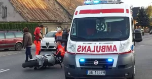kolizja motocykl