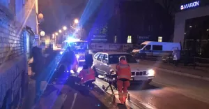 Potrącenie na Komorowickiej - 31.01.2018