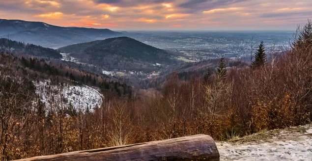 zachód nad Bielskiem 11.03.2018