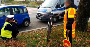 Potrącenie rowerzysty na Lipnickiej - 23.10.2018
