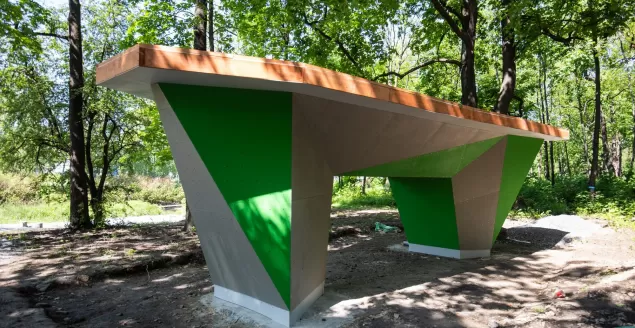 plaża miejska, ścianka