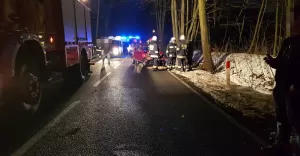 Wypadek w Rudzicy - 13.02.2018