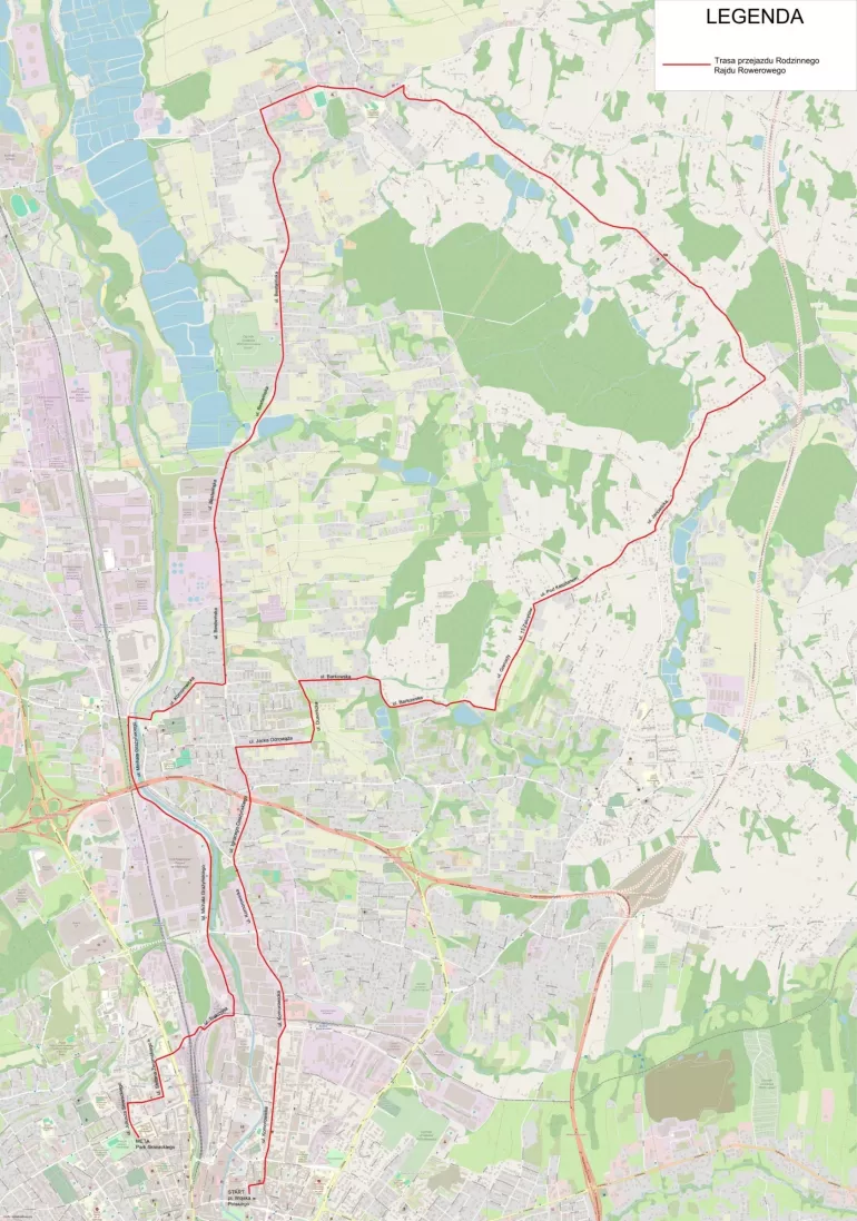 Rajd rowerowy, Mapa utrudnień w ruchu drogowym, MZD