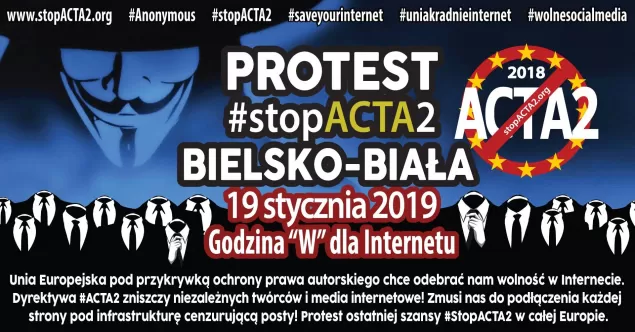 Czwarty protest w obronie wolności Internetu w Bie