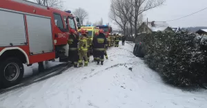 Wypadek w Pisarzowicach - 27.01.2021