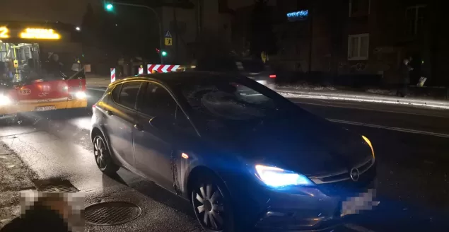 Potrącenie przy ul. Żywieckiej - 25.01.2019