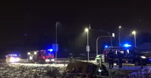 Dachowanie na krajowej jedynce - 25.12.2018