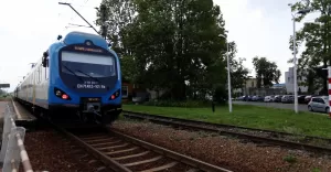 Stacja Czechowice-Dziedzice Przystanek, pociąg