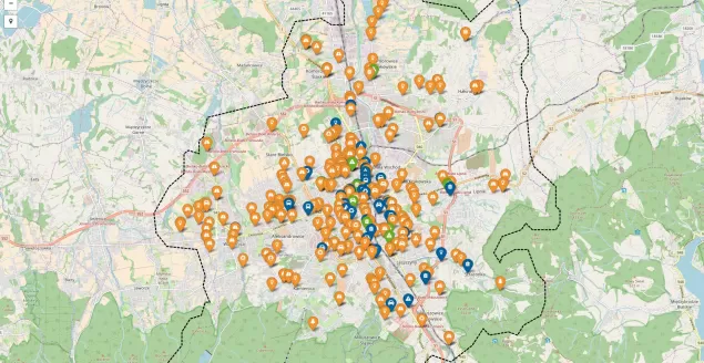 mapa zgłoszeń