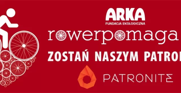 Zostań patronem "Rower pomaga" fundacji ekologicznej "Arka"