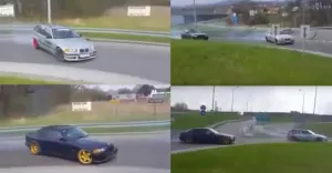 Szaleńcze popisy młodocianych pseudo-drifterów
