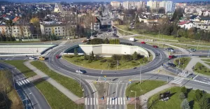 Postęp prac na przebudowywanej ulicy Cieszyńskiej - 31.03.2021