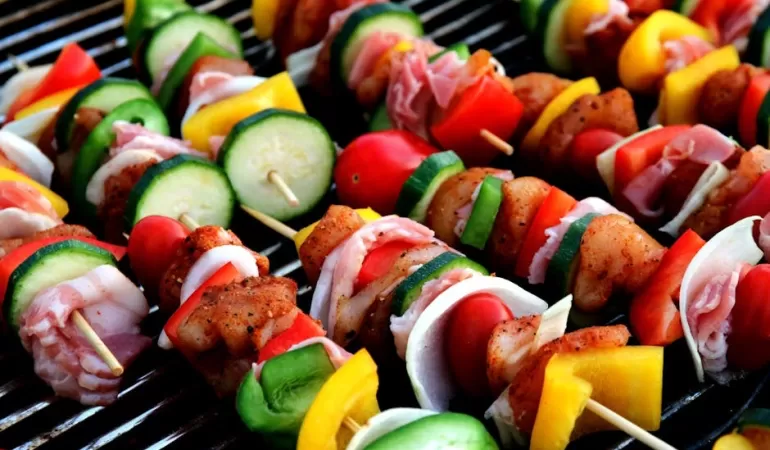 warzywa pieczone na grillu węglowym