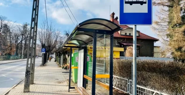 Wiata przystankowa przy ul. Grunwaldzkiej
