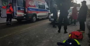Potrącenie pieszego przy ul. Szerokiej - 5.12.2018