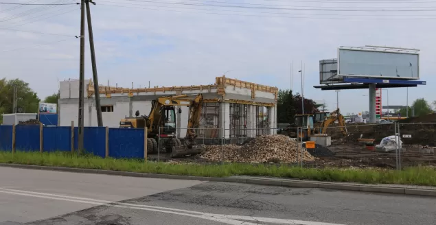 Budowa przy skrzyżowaniu DK-1 z ul. Węglową - 10.05.2019