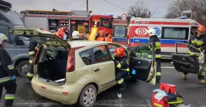 Wypadek na Katowickiej - 15.02.2019