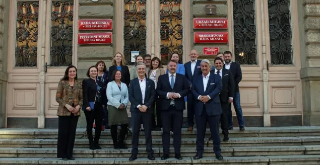 Delegacja z Wiednia w Bielsku-Białej