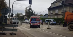 Potrącenie na Żywieckiej - 30.10.2018