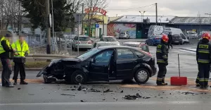 Wypadek na Warszawskiej - 18.01.2018