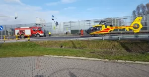 potrącenie pieszego na dk 1 w Goczałkowicach