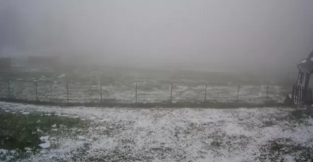 pierwszy śnieg w Beskidach