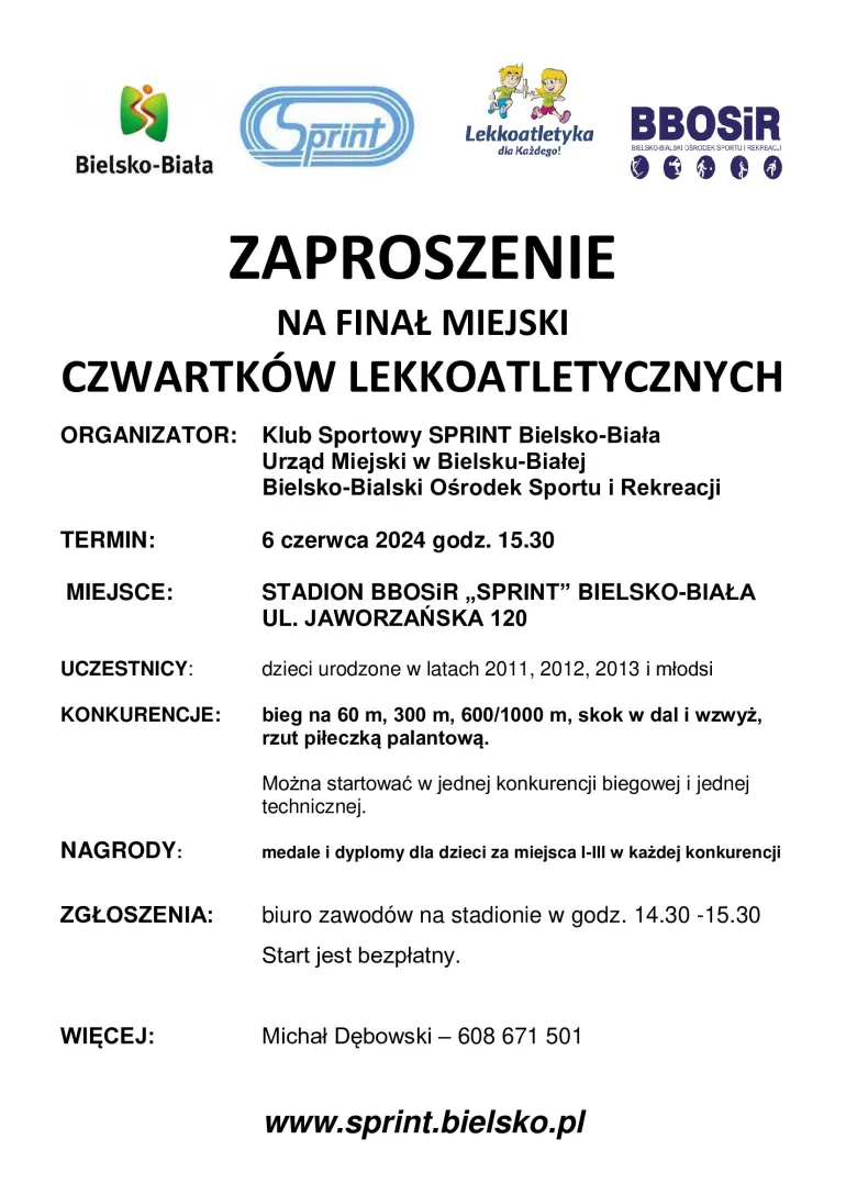 Przed nami miejski finał Czwartków lekkoatletycznych