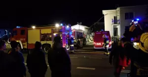 Pożar w Czańcu - 28.01.2018
