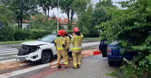Kraksa na ul. Piastowskiej - 1.09.2021