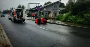 Potrącenie ul. Bystrzańska - 5.09.2017