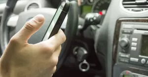 telefon, kierowca, policja