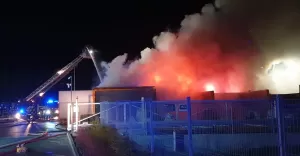 Pożar w Wilkowicach- 14.03.2019