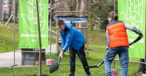 Inauguracja akcji Zielona Ręka w Parku Słowackiego - 22.04.2022