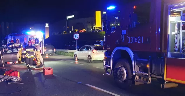 Wypadek na ul. Warszawskiej - 3.07.2020