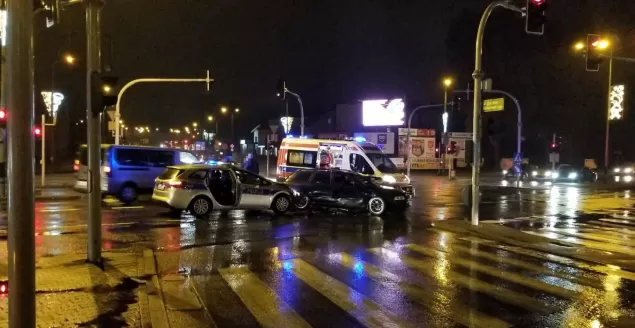 Kolizja przy ul. Partyzantów - 28.12.2018
