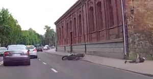kolizja motocykl
