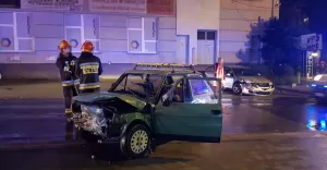 Wypadek na ulicy Cieszyńskiej - 22.10.2017