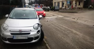 Zderzenie trzech osobówek w Cygańskim Lesie