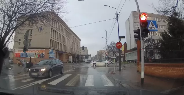 Potrącenie pieszego w Katowicach