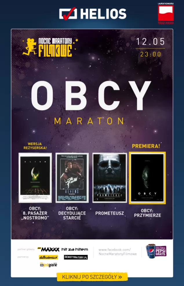 Maraton „Obcego” w bielskim kinie Helios