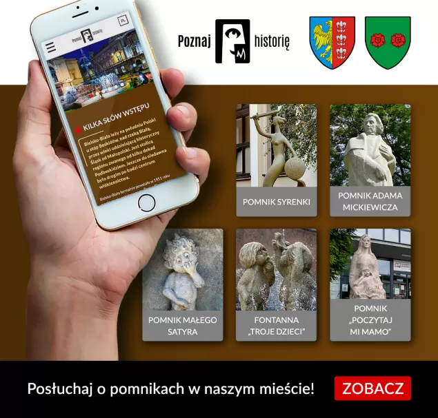 Poznaj historię pomników w Bielsku-Białej - tablice i kody QR